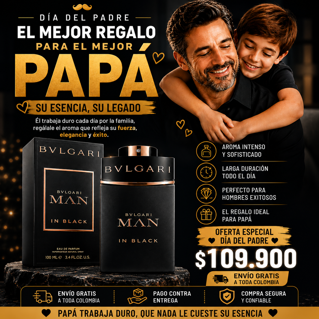 PERFUME BVLGARI MAN IN BLACK