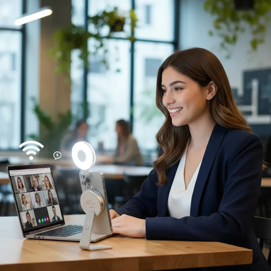 Luz magnetica para selfies